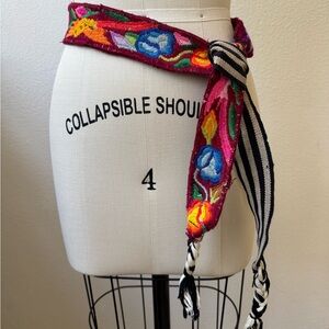 Free People Embroidered Tie Belt